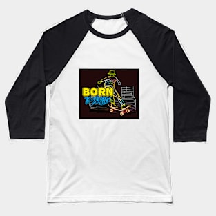 Skateboard Art Design Baseball T-Shirt